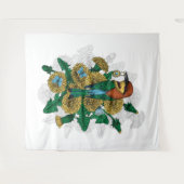 De bijeneter met de gouden hanger wandkleed (Voorkant (horizontaal))