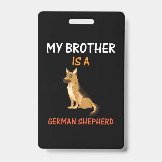 De bijenhouder Kunst Mijn broer is een Duitse herd Badge (Voorzijde)