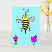 De bijenknees kaart (Gele Bloem)