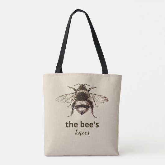 De bijenknees tote bag (Achterkant)