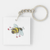 De bijenknieën sleutelhanger (Achterkant)