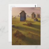 De bijenkorven schilderen briefkaart (Voorkant / Achterkant)