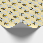 De bijenkunst redden cadeaupapier (Hoek)