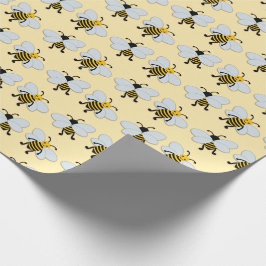 De bijenkunst redden cadeaupapier (Hoek)