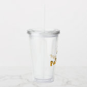 De bijenpolinator acryl drinkbeker (Rechts)