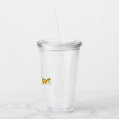 De bijenpolinator acryl drinkbeker (Links)
