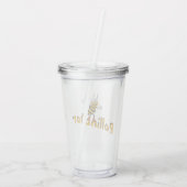 De bijenpolinator acryl drinkbeker (Achterkant)