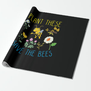 De bijenteelt maakt Plant van de bijen, behalve de Cadeaupapier