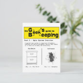 De bijenteelt van de geek (het Overzicht van het S Briefkaart (Staand voorkant)