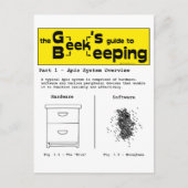 De bijenteelt van de geek (het Overzicht van het S Briefkaart (Voorkant)