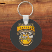 De bijenteler PROBEERT OM OP TE HOUDEN Sleutelhanger (Voorkant)