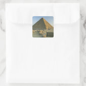 De bijna 5000 2 Pyramiden van Giza Vierkante Sticker (Tas)