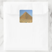 De bijna 5000 Pyramiden van Giza Vierkante Sticker (Tas)