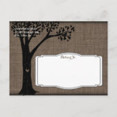 De bijtende Boom van het Land Burlap sparen de Bri Aankondigingskaart (Achterkant)