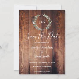 De bijtende botanische waterverf laat de datum ops save the date