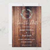 De bijtende botanische waterverf laat de datum ops save the date (Voorkant)