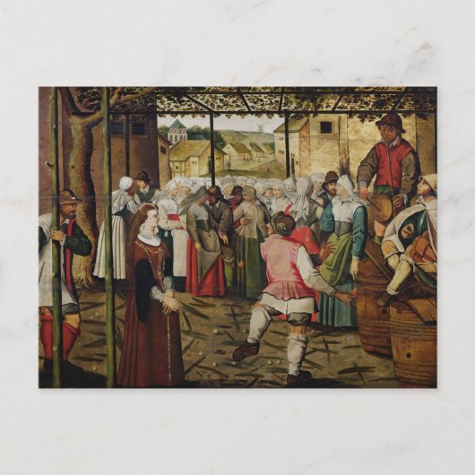 De bijtende dans briefkaart (Voorkant)