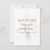 De bijtende neutrale kleuren bewaren de datum save the date (Voorkant)