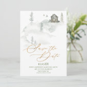 De bijtende Waterverf van het Bos van de Pijn spar Kaart (Staand voorkant)