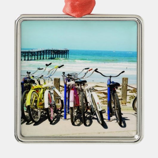 DE BIKES IN DE PIER CHRISTMAS ORNAMENT (Voorkant)