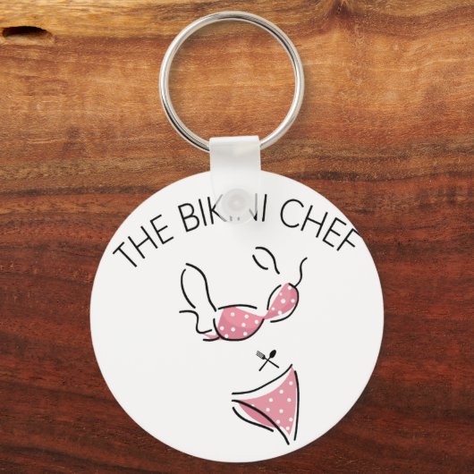 De Bikini Chef Logo Sleutelhanger (Voorkant)