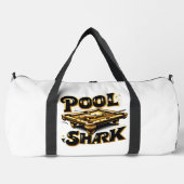 De Biljart Baron: Pool Shark Logo op Biljarttafel Plunjezak (Voorkant)