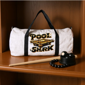 De Biljart Baron: Pool Shark Logo op Biljarttafel Plunjezak