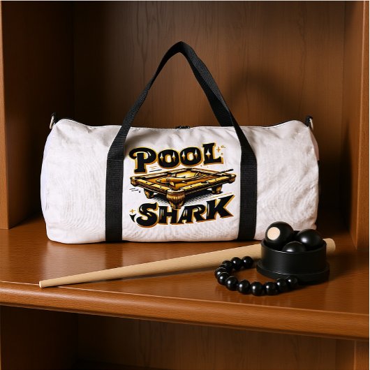 De Biljart Baron: Pool Shark Logo op Biljarttafel Plunjezak