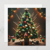 De biljartboom feestdagenkaart (Voorkant / Achterkant)