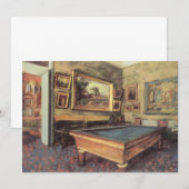 De biljartkamer bij Menil Hubert door Edgar Degas (Voorkant / Achterkant)