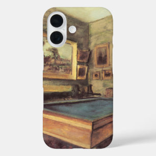 De biljartkamer bij Menil Hubert door Edgar Degas iPhone 16 Hoesje