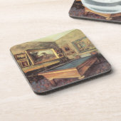 De Billiard Room in Menil Hubert van Edgar Degas Bier Onderzetter (Linkerzijde)