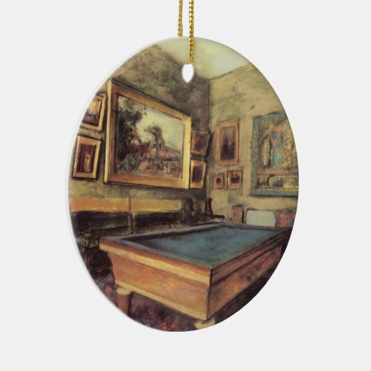 De Billiard Room in Menil Hubert van Edgar Degas Keramisch Ornament (Rechts)