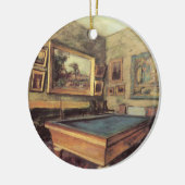 De Billiard Room in Menil Hubert van Edgar Degas Keramisch Ornament (Links)