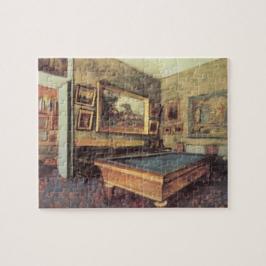 De Billiard Room in Menil Hubert van Edgar Degas Legpuzzel (Horizontaal)