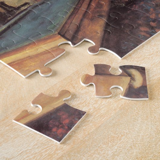 De Billiard Room in Menil Hubert van Edgar Degas Legpuzzel (Zijkant)