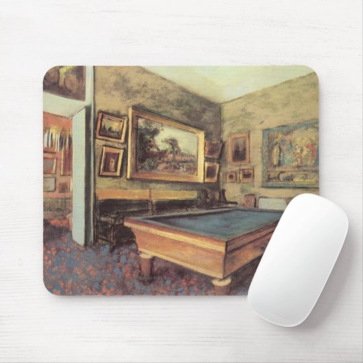 De Billiard Room in Menil Hubert van Edgar Degas Muismat (Met muis)