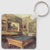 De Billiard Room in Menil Hubert van Edgar Degas Sleutelhanger (Achterkant)