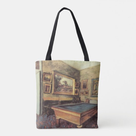 De Billiard Room in Menil Hubert van Edgar Degas Tote Bag (Achterkant)