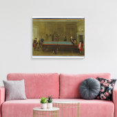 De Billiard Room (olie op doek) Canvas Afdruk (Insitu (Woonkamer))