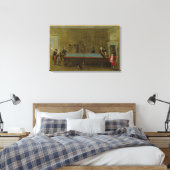 De Billiard Room (olie op doek) Canvas Afdruk (Insitu (Slaapkamer))