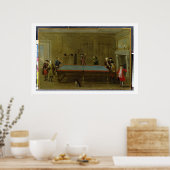 De Billiard Room (olie op doek) Poster (Keuken)