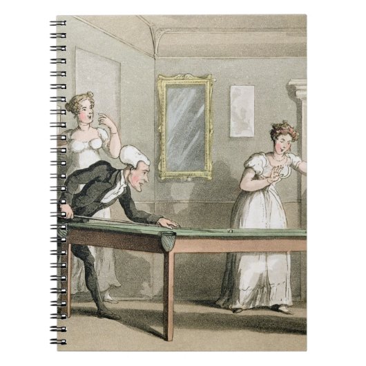 De Billiardtafel, van 'The Tour of Dr Syntax in Notitieboek (Voorkant)