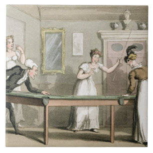 De Billiardtafel, van 'The Tour of Dr Syntax in Tegeltje
