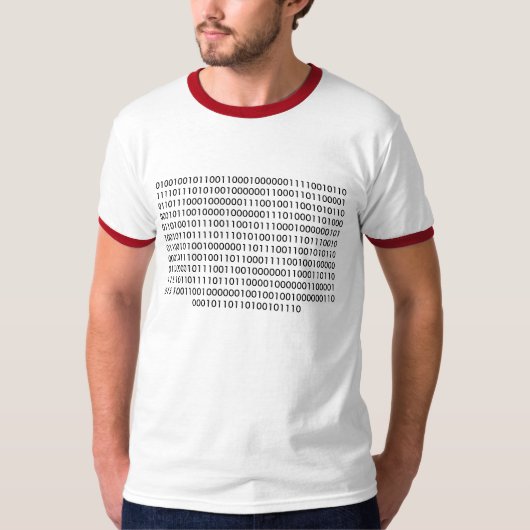 De Binaire Code van de beek "als u dit kunt lezen. T-shirt (Voorkant)