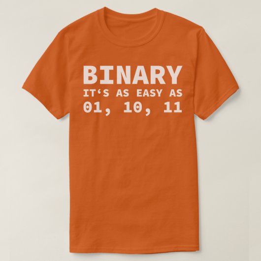 De Binaire Code van de computer sluit zich bij de  T-shirt (Design voorkant)