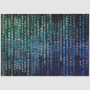 De Binaire Code van de Matrijs van de technologie Tissuepapier