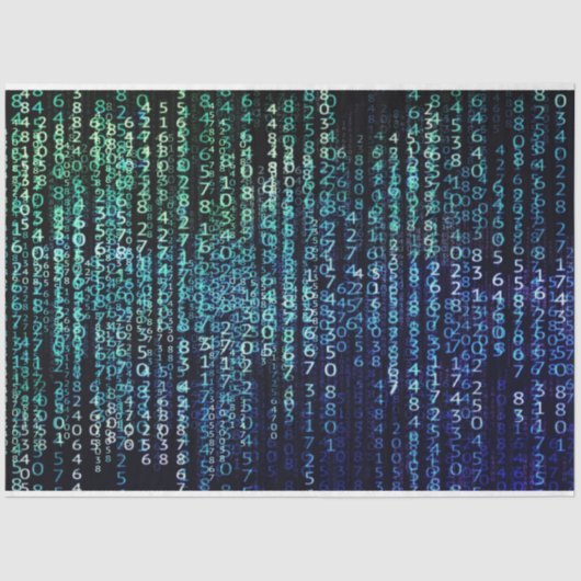 De Binaire Code van de Matrijs van de technologie  Tissuepapier (Voorkant)