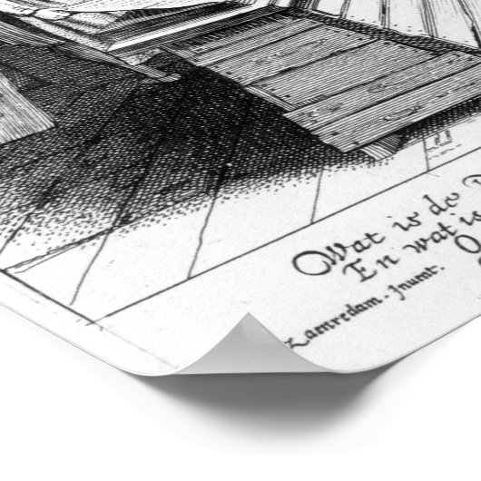 De Bindery van Laurens Janszoon Koster Poster (Hoek)