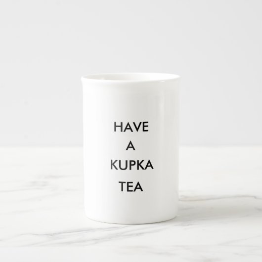 De Binge Media Kupka Tea Cup Porselein Kop (Voorkant)